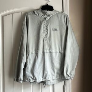 Light Gray Columbia Rain Coat Pullover Size: L